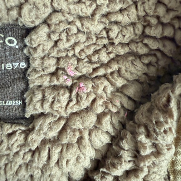 G.H. Bass & Co Mens Full Zip Hooded Fleece Jacket Outdoors Brown Barn Utility - Picture 10 of 15